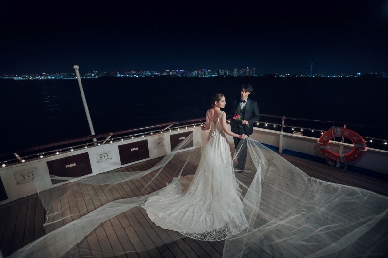 \\夜景を眺めながらの撮影&ディナーを楽しめる//東京湾クルーズフォトプラン *200カット美肌小顔スタイルアップ補正*