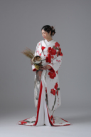 【白練春華梅図】IU00625