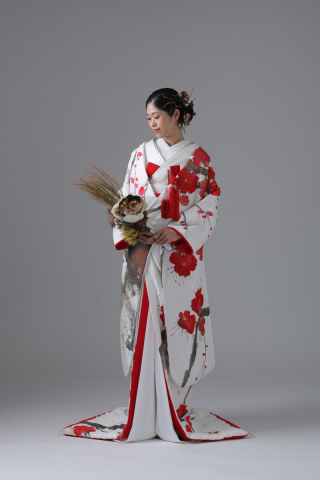 【白練春華梅図】IU00625