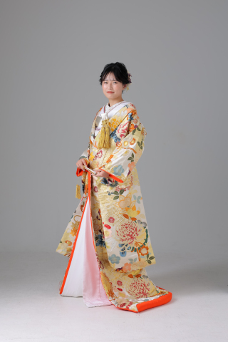 【桃山花灯り/白】ED00298