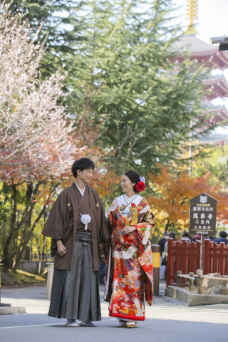 秋の浅草周遊ロケーション