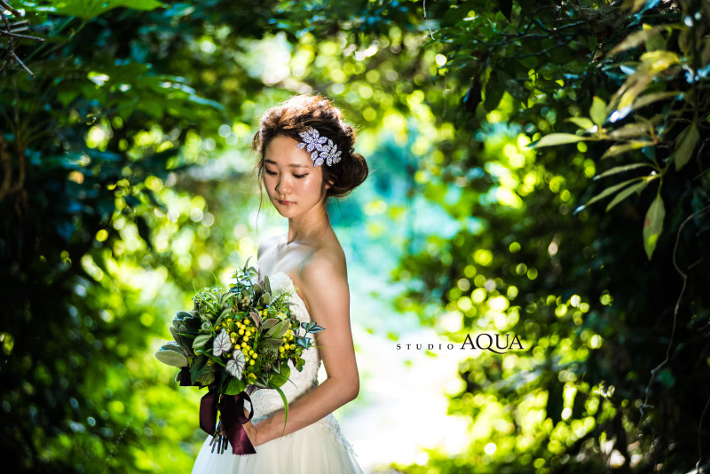 大自然に囲まれて撮るウェディングフォト