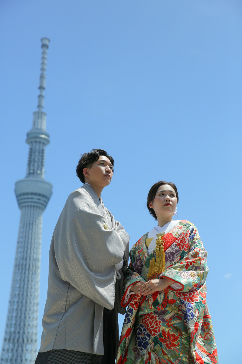 青空のもとで浅草巡りロケーション！！