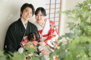 スタジオでワンちゃんとの撮影☺︎