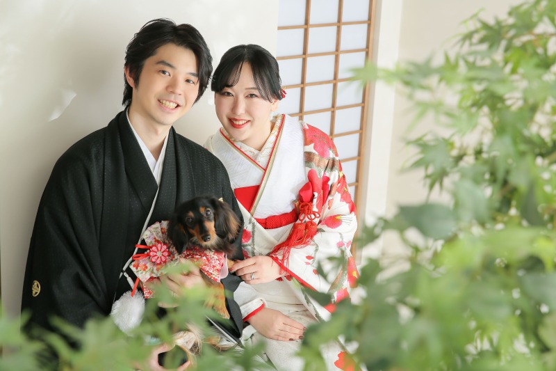 スタジオでワンちゃんとの撮影☺︎