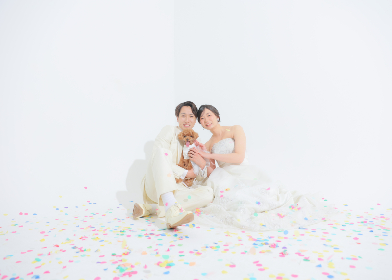 ワンちゃんと洋装ハウススタジオ撮影！