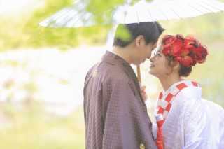 白無垢で和装ロケーション