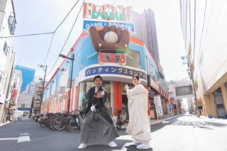 お二人の色で！浅草巡りロケーション