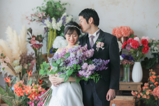 和装・屋内庭園＋洋装・ハウススタジオ撮影