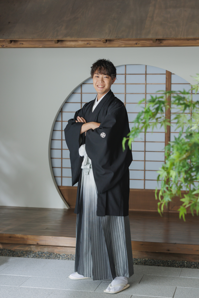 爽やかな笑顔の新郎様