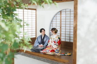 まるでロケーション！屋内庭園スタジオ