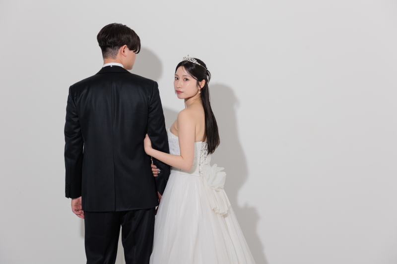 新婦様の振り向きカット