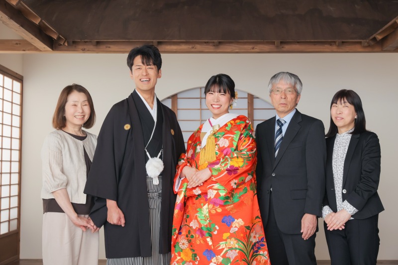 大切なご家族の皆様に囲まれて