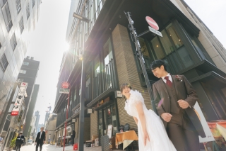 日本橋と湯島天満宮でのロケーション撮影