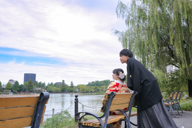 思い出の場所での和装ロケーション 4