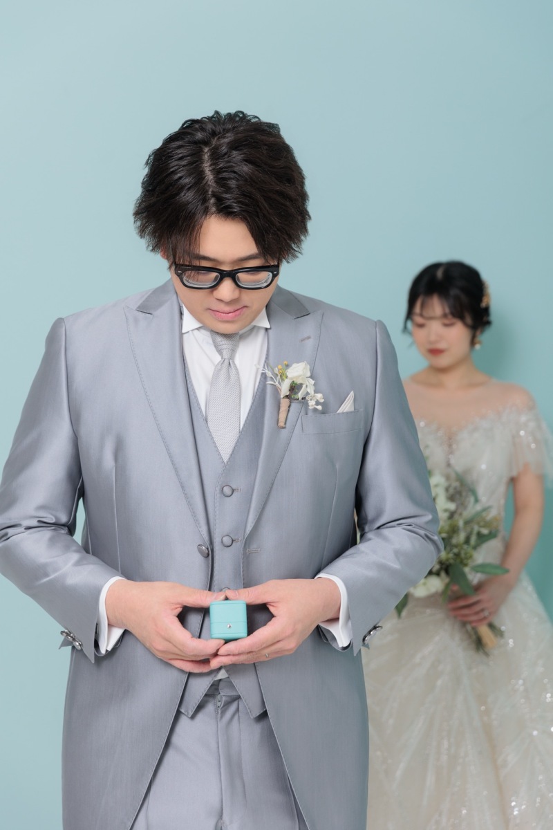 婚約指輪と一緒に