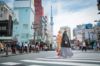 今の時期オススメ！ 浅草和装ロケ