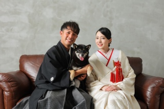 ワンちゃんと一緒に