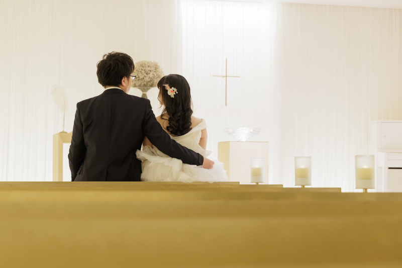 本格的なチャペルでロケーション!