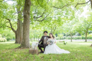 ワンちゃんと！新緑の水元公園ロケーション