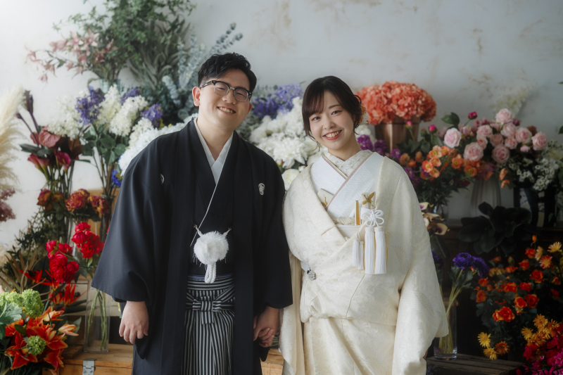 まずはお花屋さんの背景から♪