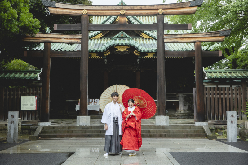 雨の日の牛嶋神社