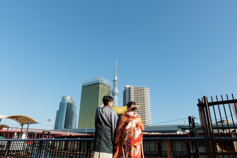 スカイツリーと一緒に