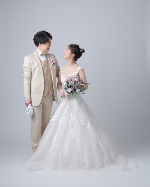 ご新郎様も一緒に撮影スタート