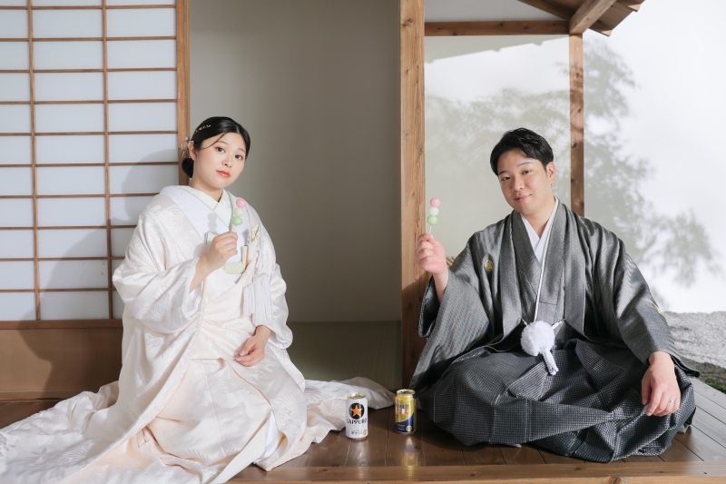 お団子とビール！