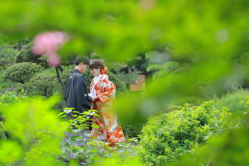 和装ロケ〜旧安田庭園〜