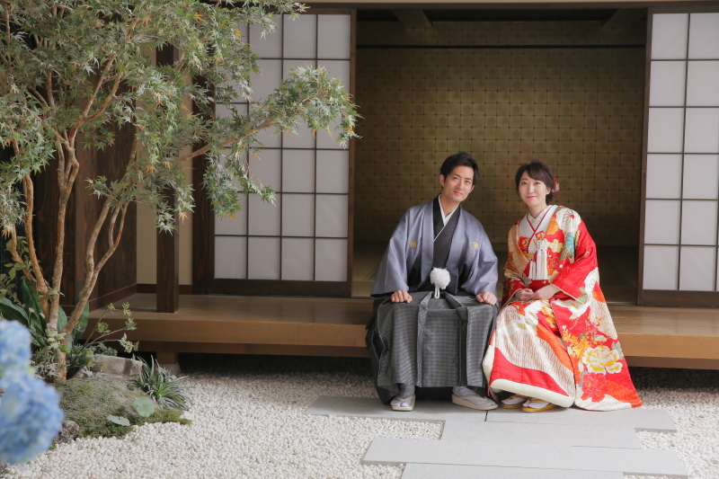 屋内にある庭園です