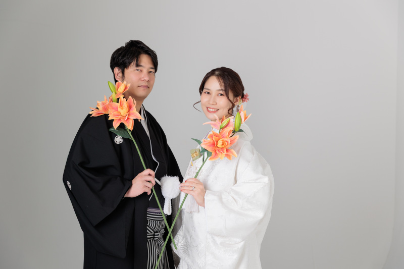 お花と一緒に