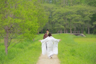 和装ロケ〜水元公園〜