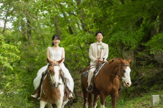 自然に囲まれて富士乗馬ロケーション！