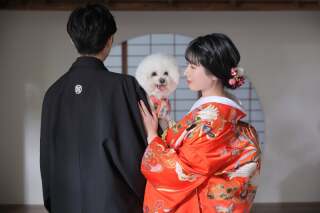 わんちゃんと一緒に