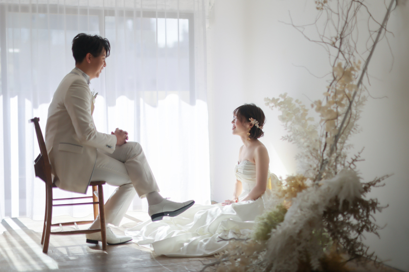 自然光を使って