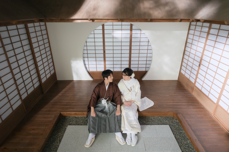 座っても撮影できます