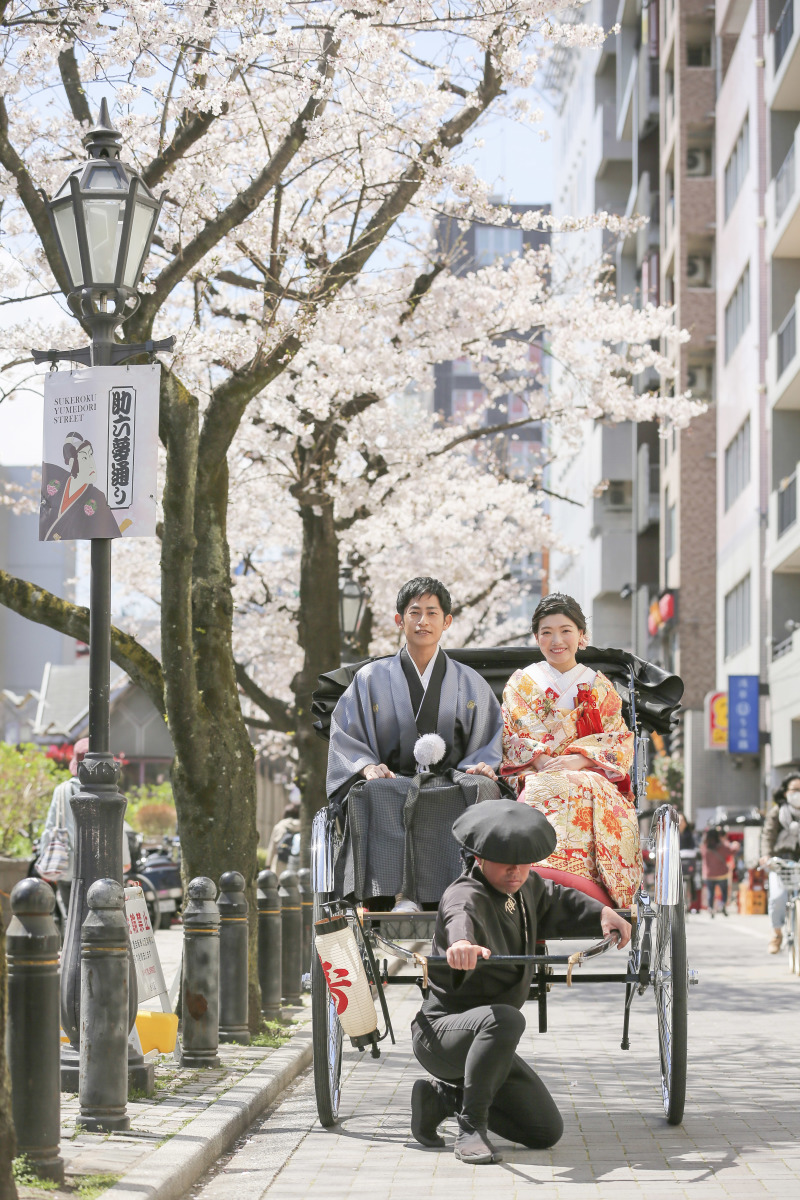 桜人力車ロケーション