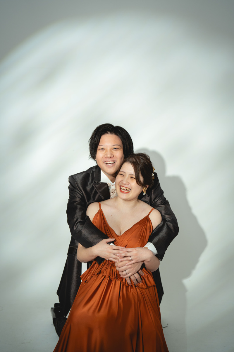 バックハグで一枚