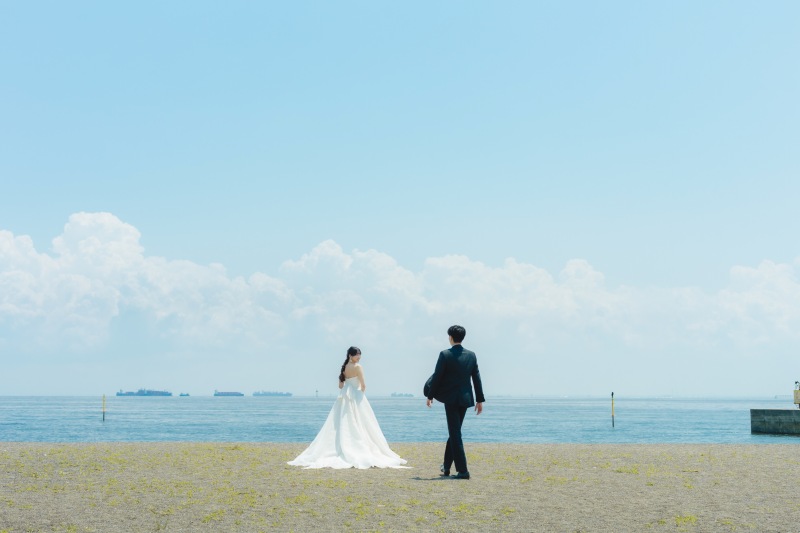 城南島海浜公園洋装ロケーション+屋内庭園スタジオ 