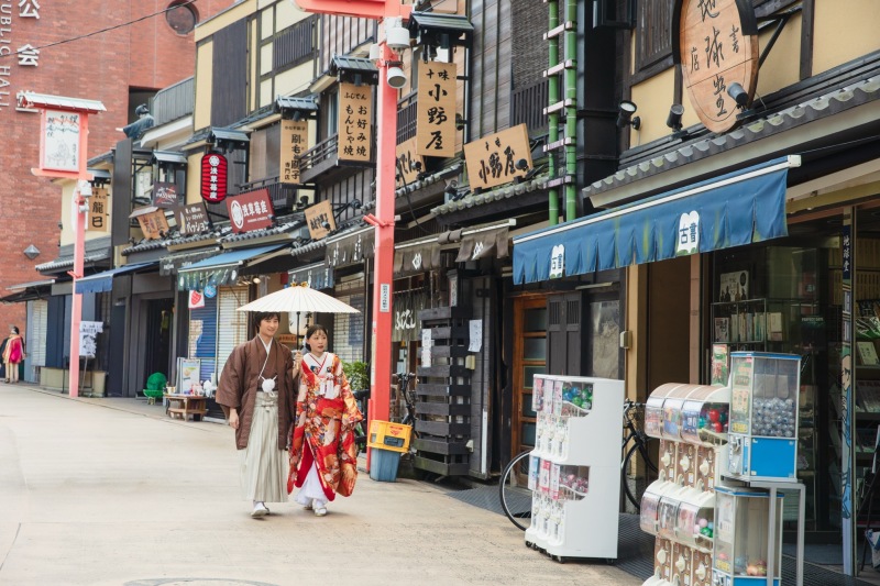 浅草の街へ出発!