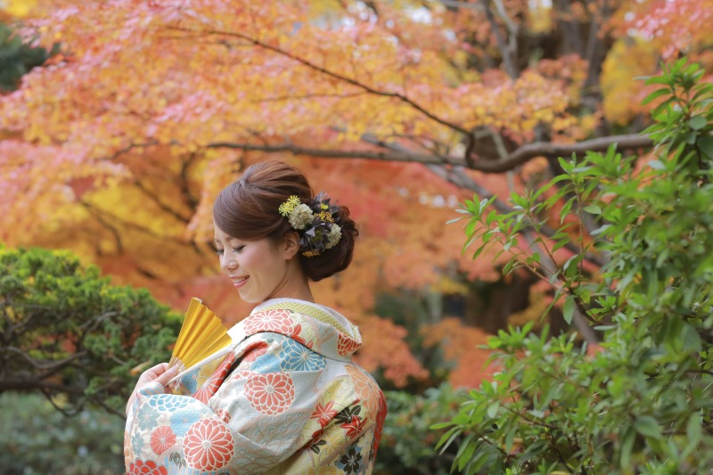 和装ロケ紅葉①