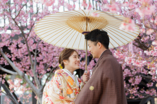 満開の桜で【河津桜ロケーション】