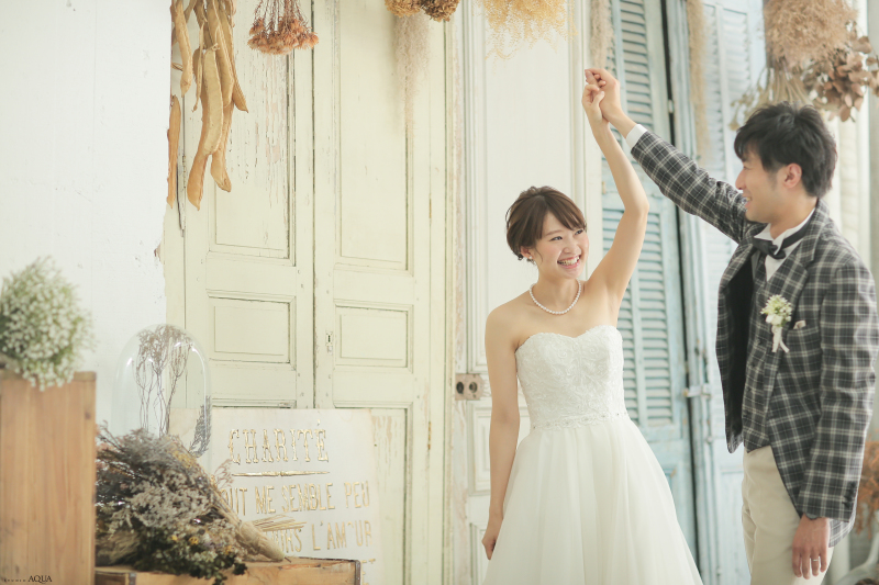 二人らしい写真を