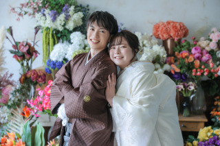 2種類のスタジオで撮影！【和装プラン】