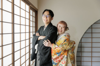 屋内庭園スタジオと雷門撮影