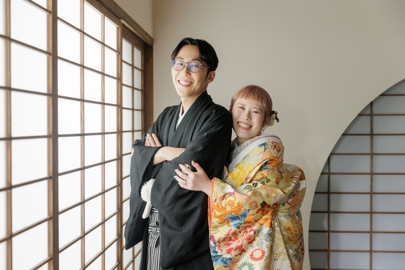 屋内庭園スタジオと雷門撮影