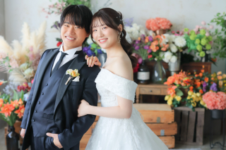 洋装ハウススタジオでお二人らしく