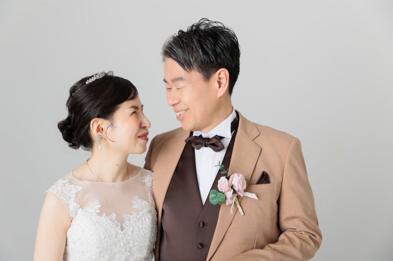 目を合わせてにっこり 