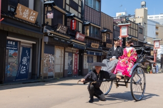 浅草人力車ロケ満喫